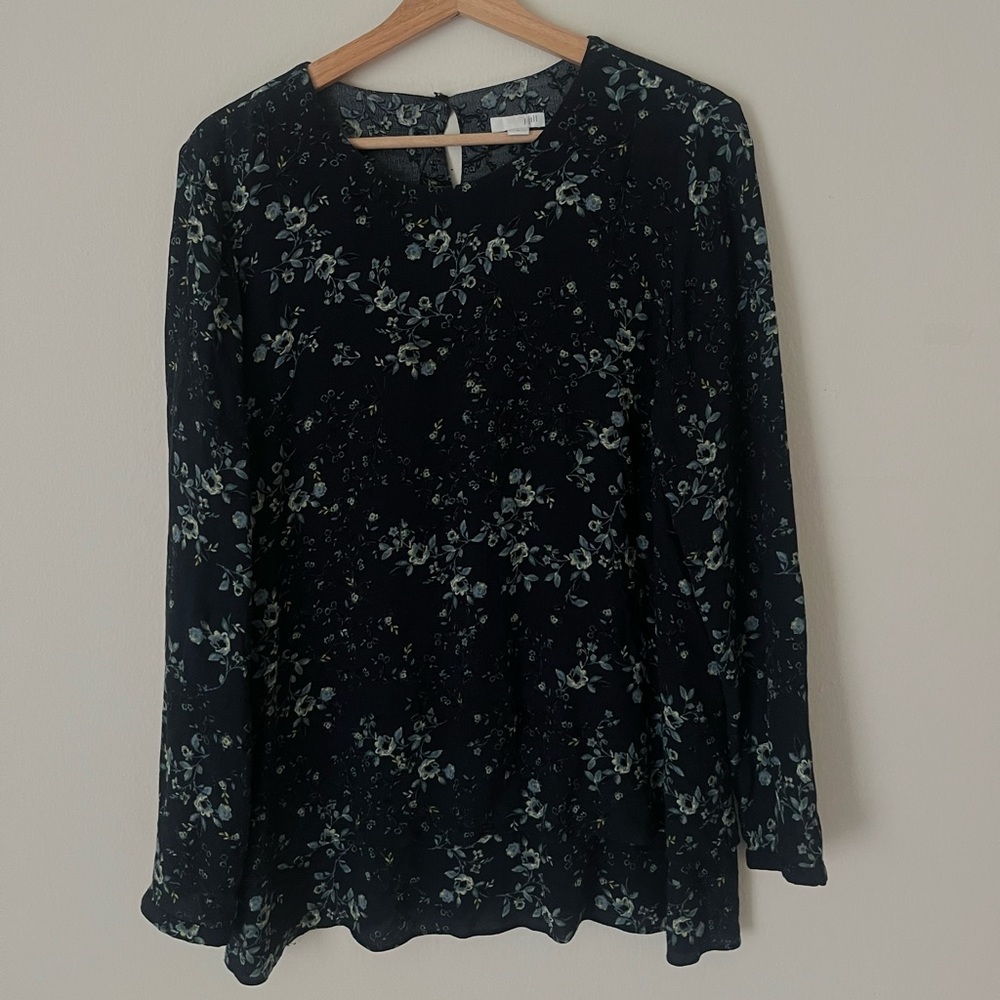J Jill floral blouse